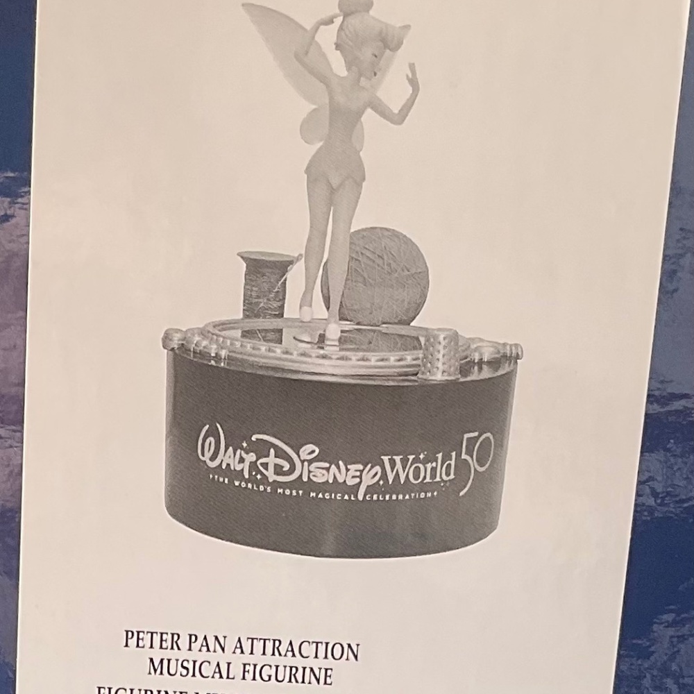 Disney Peter Pan Attraction Musical Figurine - Black and White